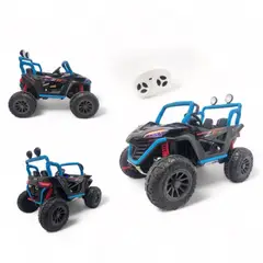 BEBESUNITA - Carro eléctrico con suspensión y aire acondicionado NEGRO