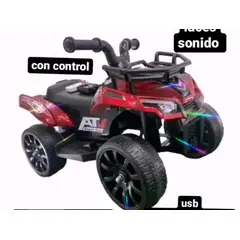 BEBESUNITA - MINI CUATRIMOTO PARA NIÑOS CREMOTO ROJA