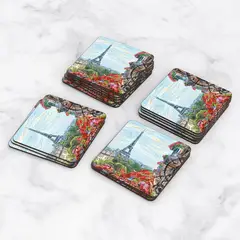 TAYRONA STORE - Portavasos Set x 6 Pintura Paris 01