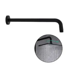 GENERICO - Tubo ducha acero 35cm Negro