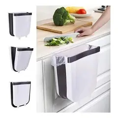 GENERICO - Caneca Basura Plegable Montaje Pared Puerta Cocina Multiusos