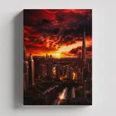 TAYRONA STORE - Cuadros Retablo Paisajes de Ciudades y Metropolis 022 - 35x50cm