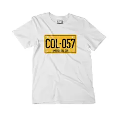 SIABATTO - Camiseta Estampada Hombre - Placa Colombia