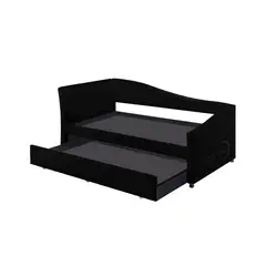 MAGIC CLASS - CAMA NIDO HARMONY DUPLEX 140X190 MICROFIBRA NEGRO