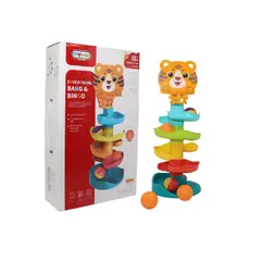 JUGUETELANDIA - JUEGO DE BLOQUES TIGRE TOBOGAN 12 PIEZAS CAJA