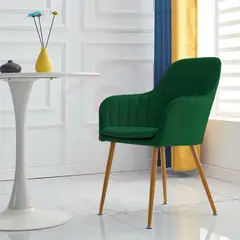 DIMATEX LEON - Set X2 Sillas Decorativas Sala Comedor Dormitorio Refadela Verde