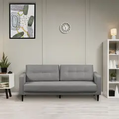 ELITE LIVING - SOFA CAMA SUIZA MICROFIBRA PLATA