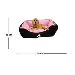 GENERICO - Cama MEDIANA color rosado Doble Faz Para perros y gatos