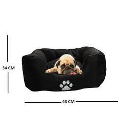 GENERICO - Cama PEQUEÑA COLOR GRIS Cojin Lavable Para Perros Y Gatos
