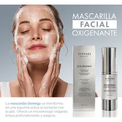 VITASEI - KIT MASCARILLA OXIGENANTE DE CARBÓN + CREMA CON PREBIÓTICOS