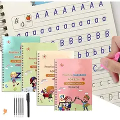 GENERICO - Set Caligrafia x4 Cuadernos