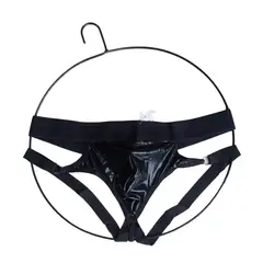 DISTRISEX - Tanga Suspensorio negra para hombre 005
