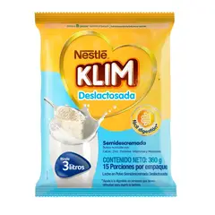 KLIM - Leche en Polvo Deslactosada x 360g