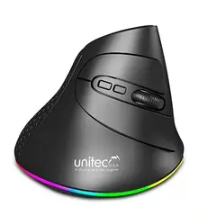 UNITEC - Mouse Vertical Alambrico Gamer Rgb - 7 Bot 7200 Dpi
