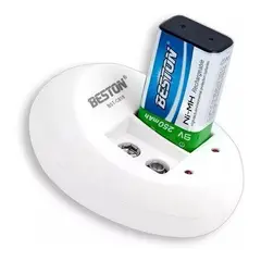 BESTON - Batería 9 Voltios 250mah+ Cargador 2 Puertos Bst-c818