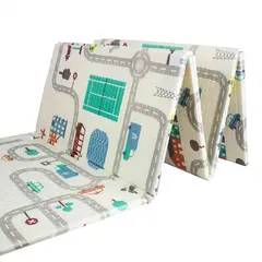 BEBESIT - Tapete de Juego Bebe Gateo Plegable Doble faz 200x180x1 Cm