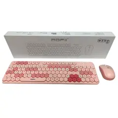 GENERICO - Combo Inalámbrico Teclado Y Mouse Mofii Honey S Silencioso Color Rosa