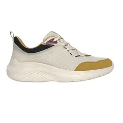 SKECHERS - Tenis Hombre Bobs Squad - Beige-Amarillo