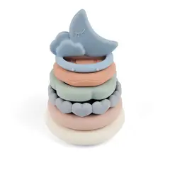 GENERICO - Torre apilable forma luna silicona bebe libre de PBA