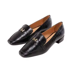 MARIO HERNANDEZ - Mocasín Loafer Amaranta Negro Croco MH Mocs