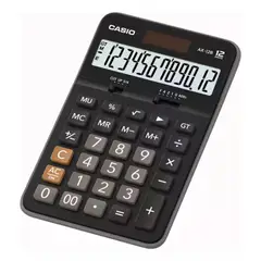 CASIO - Calculadora De Escritorio 12 Digitos Carga Solar Ax12b