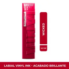 MAYBELLINE - Labial Vinyl Ink Superstay Wicked X 4.2ml
