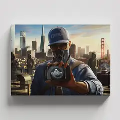 TAYRONA STORE - Cuadros Retablo Video Juegos Watch Dogs 009 - 50x35cm