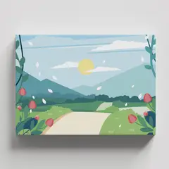 TAYRONA STORE - Cuadros Retablo Paisaje Natural Digital 093 - 50x35cm