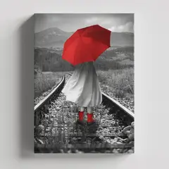 TAYRONA STORE - Cuadros Retablo Blanco Negro y Rojo 015 - 35x50cm