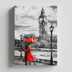 TAYRONA STORE - Cuadros Retablo Blanco Negro y Rojo 023 - 35x50cm.
