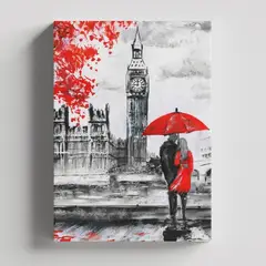 TAYRONA STORE - Cuadros Retablo Blanco Negro y Rojo 022 - 35x50cm