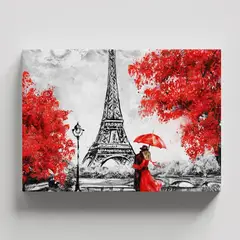 TAYRONA STORE - Cuadros Retablo Blanco Negro y Rojo 033 - 50x35cm