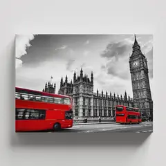 TAYRONA STORE - Cuadros Retablo Blanco Negro y Rojo 047 - 50x35cm