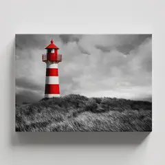 TAYRONA STORE - Cuadros Retablo Blanco Negro y Rojo 052 - 50x35cm