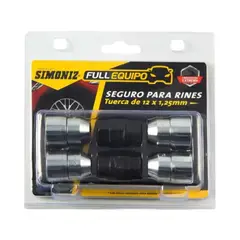 SIMONIZ - Seguro Para Rines Full Equipo - Tuerca de 12x125mm