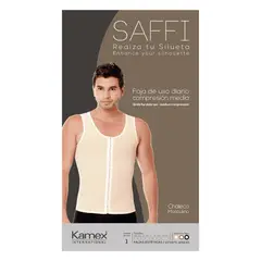 KAMEX - Chaleco Masculino Saffi Talla S Beige