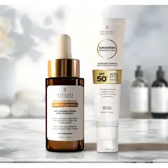 VITASEI - KIT SERUM CON VITAMINA C + PROTECTOR SOLAR SPF 50 UVA Y UVB