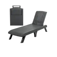 PLASTICOS MQ - Silla Cama Asoleadora Para Exterior Tipo Ratan Marca Mq