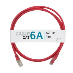 VCP - Patch Cord De Cobre Sftp Cat 6a Pcv6a-03r Rojo 3ft 1m