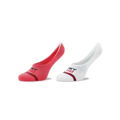 TOMMY HILFIGER - Pack De 2 Calcetines Rosado - Blanco Con logo