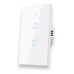 MULTIPLACE COLOMBIA - Interruptor Switch Inteligente Wifi Google Home Y Alexa 2 Botones