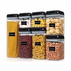 GENERICO - Contenedor granos Set X7 Organizador Cocina