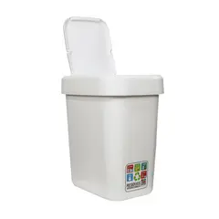 RIMO - Papelera Vaiven Plana Ecorimo 22 Litros Blanca