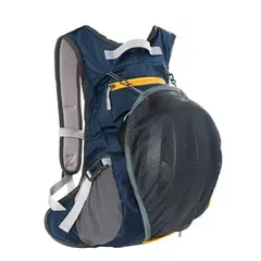 NATUREHIKE - Morral Ciclismo Impermeable Ultraligera Porta Casco 15litros - Azul marino - 15L