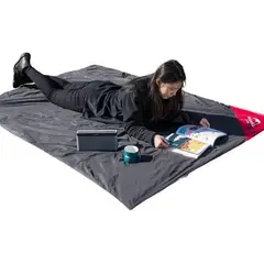 NATUREHIKE - Manta Impermeable Playa Picnic Camping Bolsillo S - Negro - S