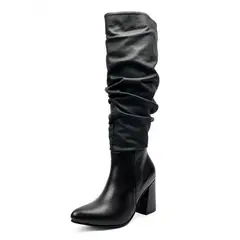 BALLERINA - Bota Cosaca Altura 7 1/2 Para Mujer Negro Ballerinas Maddi