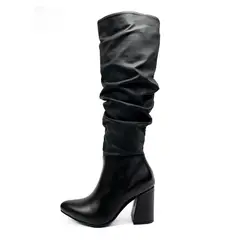 BALLERINA - Bota Cosaca Altura 7 1/2 Para Mujer Negro Ballerinas Maddi