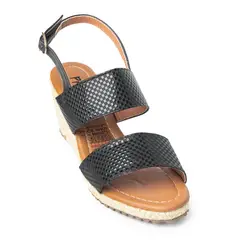 PRICE SHOES - Sandalia Plataforma Mujer 692A91NEGRO