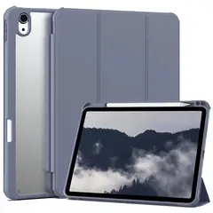 GENERICO - Estuche Protector Smart Clear Magnético Para Ipad 10.2 7a, 8a, 9a Generación - Color Morado