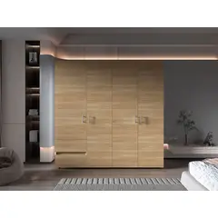 RTA MUEBLES - Closet Dassel Blanco/Fresno CBF 10883 200x200x51,5 cm RTA